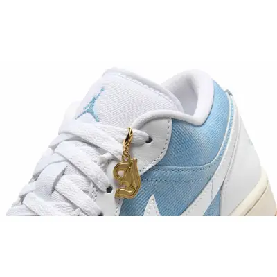 Air Jordan 1 Low SE Denim Worn Blue Tag