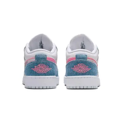 Air Jordan 1 Low SE GS Denim Sequin HQ2001-400 Back