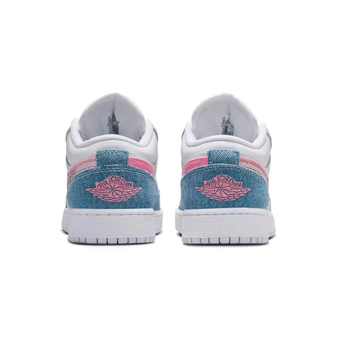 Air Jordan 1 Low SE GS Denim Sequin HQ2001-400 Back