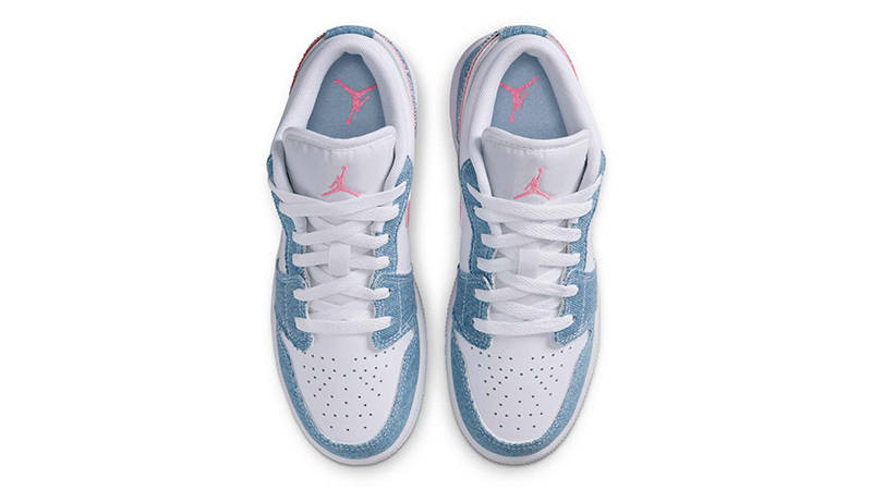 Air Jordan 1 Low SE GS Denim Sequin HQ2001-400 Top