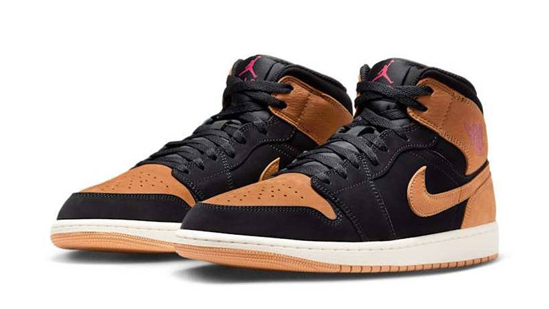 Air Jordan 1 Mid Black Flax HV4091-002 front