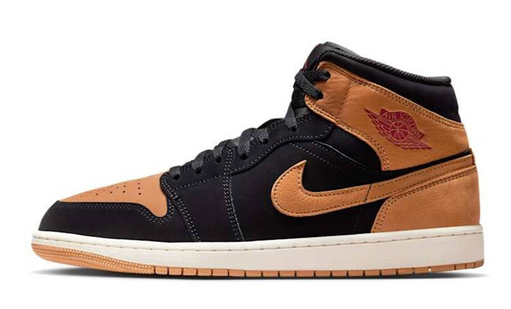 Air Jordan 1 Mid Black Flax HV4091-002