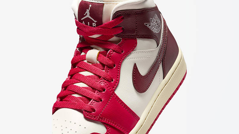 Air Jordan 1 Mid Mystic Hibiscus BQ6472-119 tongue