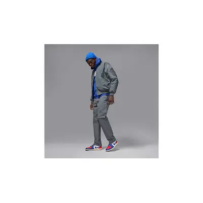 Air Jordan 1 Mid Rare Air White Red Blue DQ8426-102 on foot
