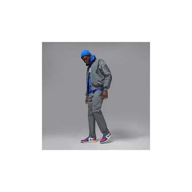 Air Jordan 1 Mid Rare Air White Red Blue DQ8426-102 on foot