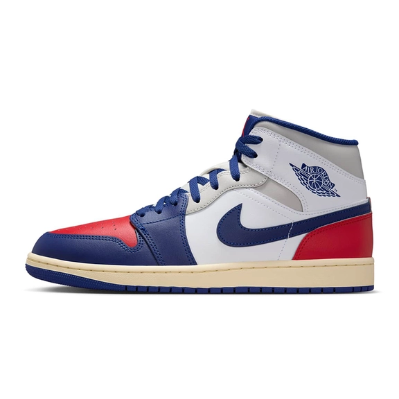 Air Jordan 1 Mid Rare Air White Red Blue DQ8426-102