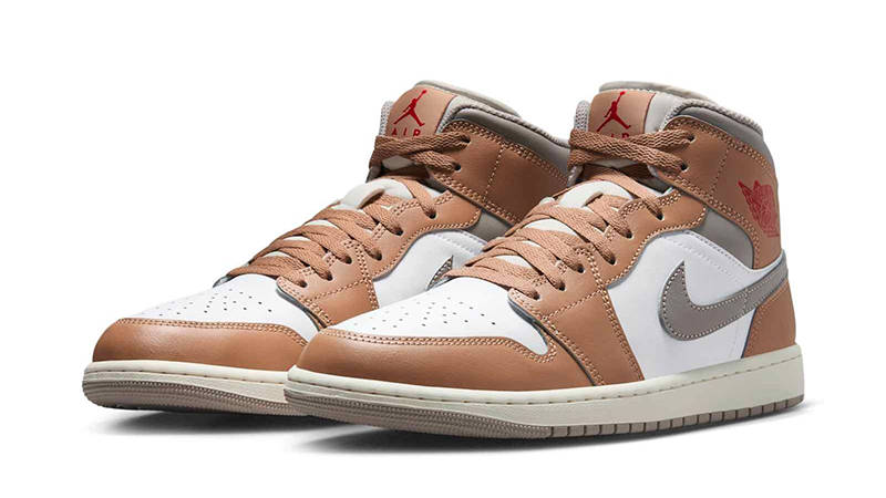 Air Jordan 1 Mid Rattan White DQ8426-200 front