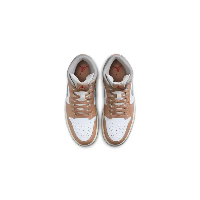 Air Jordan 1 Mid Rattan White DQ8426-200 middle