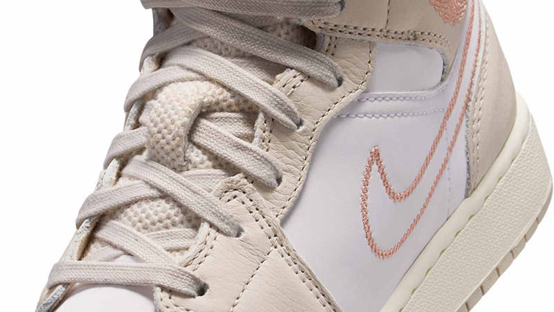 Air Jordan 1 Mid SE GS Sand Drift HQ5879-100 Detail