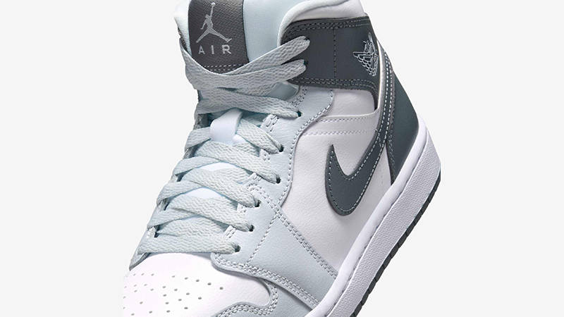 Air Jordan 1 Mid White Smoke Grey BQ6472-113 tongue