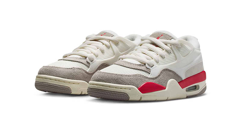 Air Jordan 4 RM GS Sail Fire Red IH7458-100 front