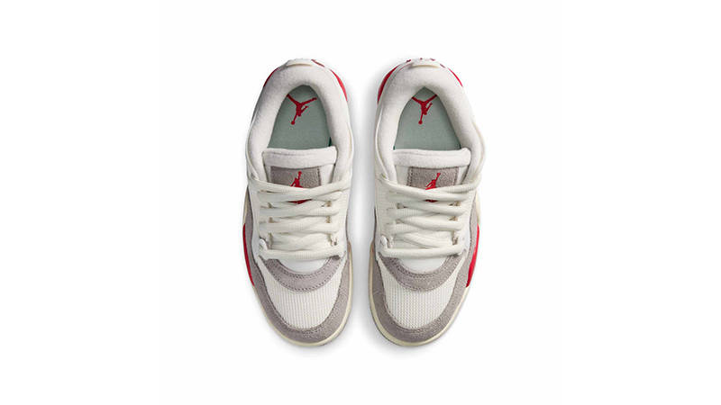 Air Jordan 4 RM GS Sail Fire Red IH7458-100 middle