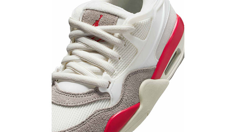 Air Jordan 4 RM GS Sail Fire Red IH7458-100 tongue