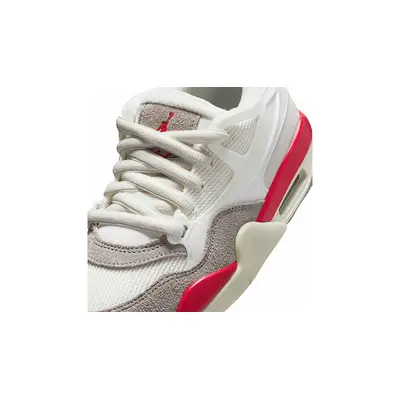Air Jordan 4 RM GS Sail Fire Red IH7458-100 tongue