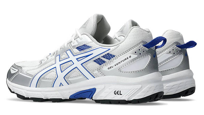 ASICS Gel-Venture 6 GS White Lapis Lazuli Blue Back Side