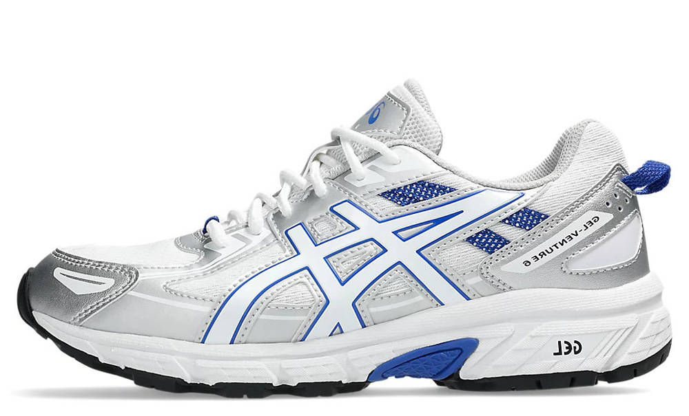ASICS Gel-Venture 6 GS White Lapis Lazuli Blue