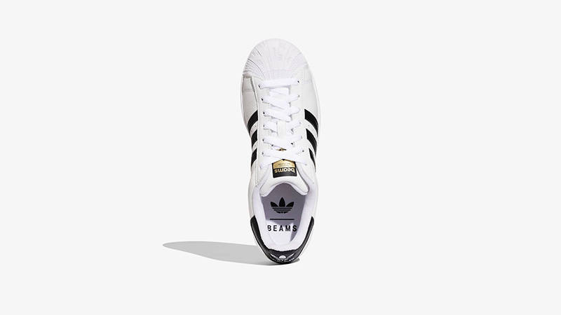 Beams x adidas Superstar II White Black JR4422 middle