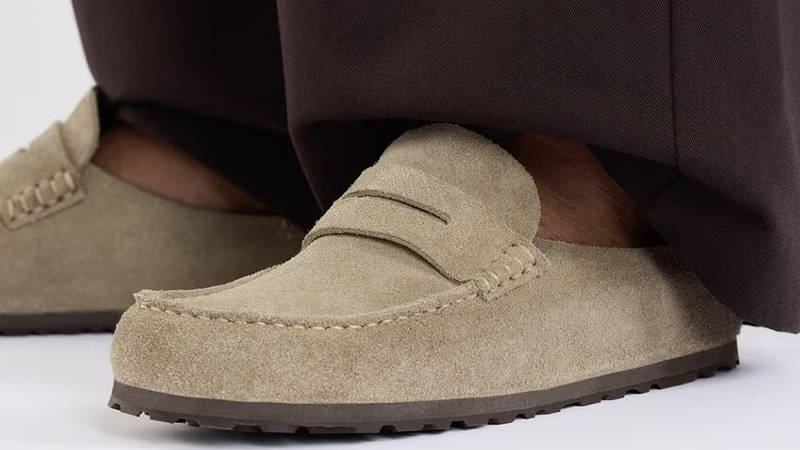 Birkenstock Naples Wrapped Taupe 1029675 Front