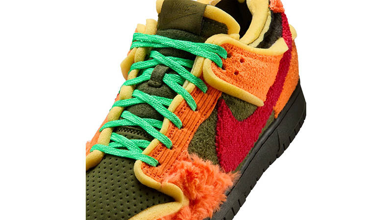 Cactus Plant Flea Market x Nike Dunk Low Swamp Sponge Orange Olive IH5094-400 swoosh