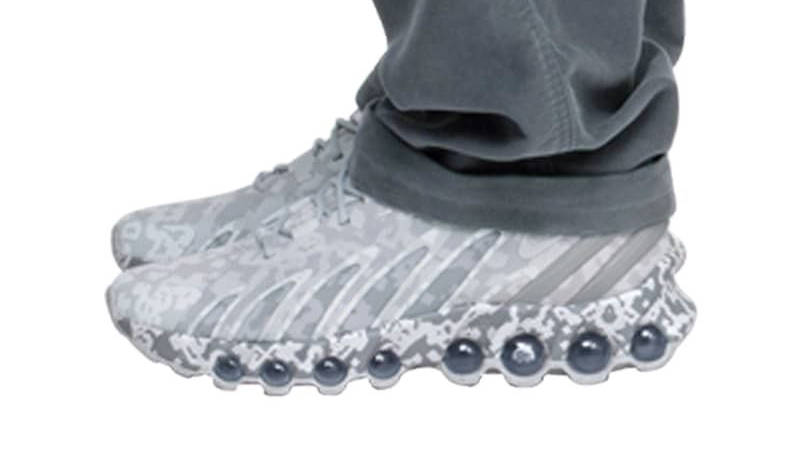 Cav Empt x Nike Air Max Dn8 Grey on foot