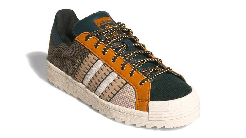 CLOT x adidas Superstar Patchwork Sand JR6490 front