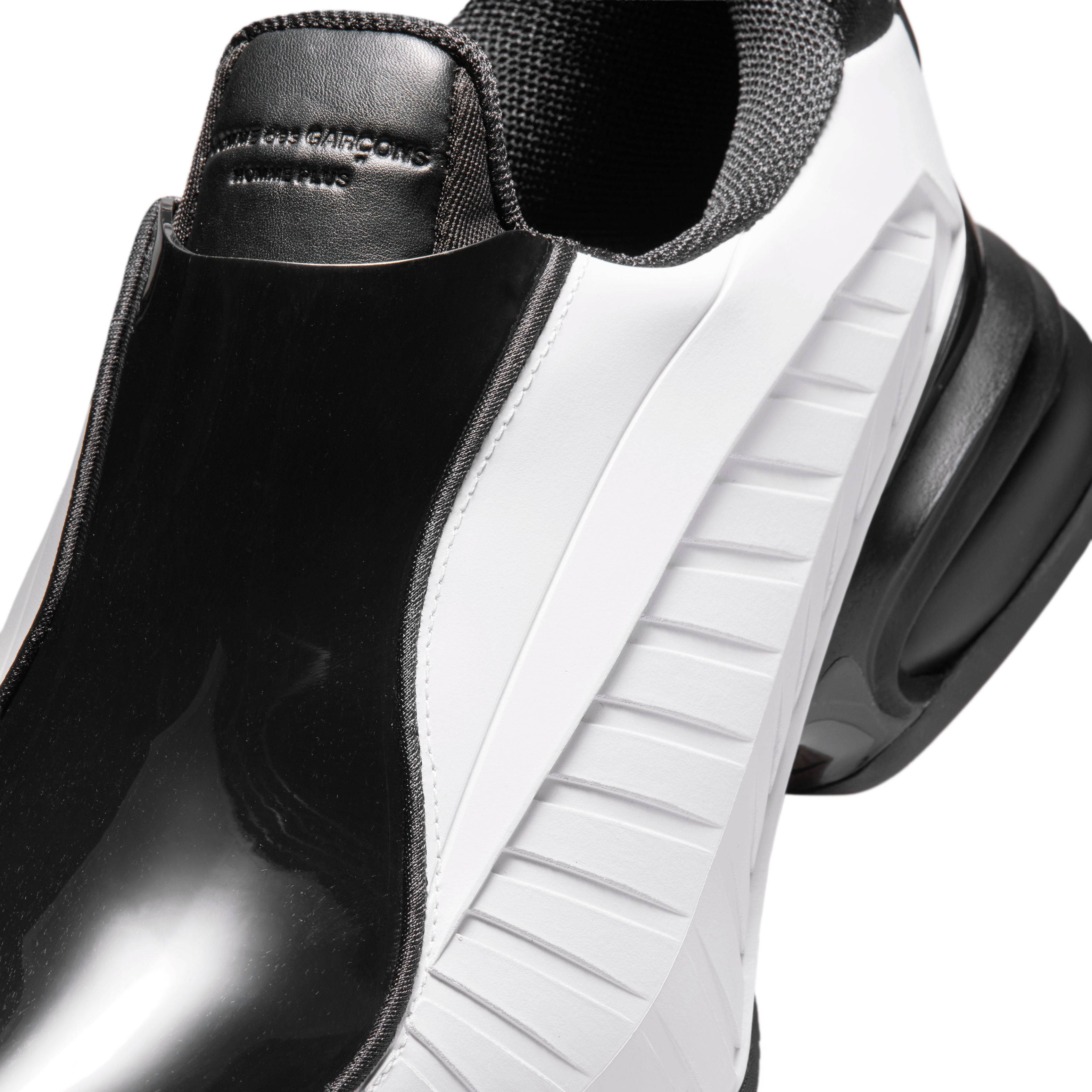 Comme des Garçons HOMME Plus x Nike Air Max Dolce Black White tongue