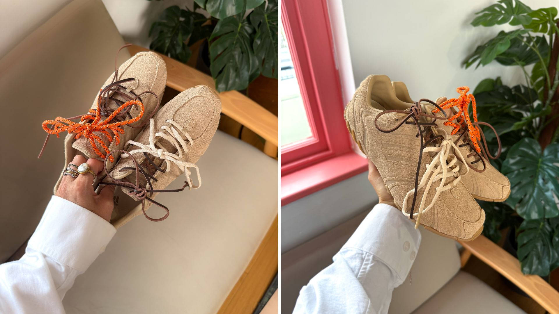 adidas Ghost Sprint Beige Lace Swap Miu Miu Inspired