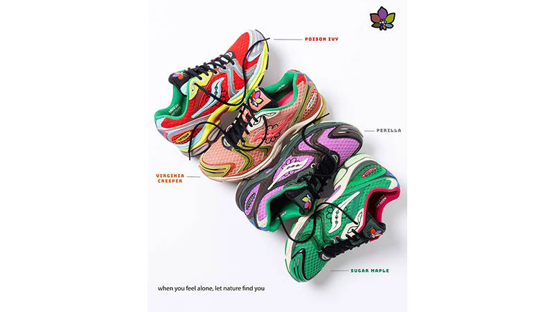 Jae Tips x Saucony ProGrid Omni 9 Virginia Creeper first look