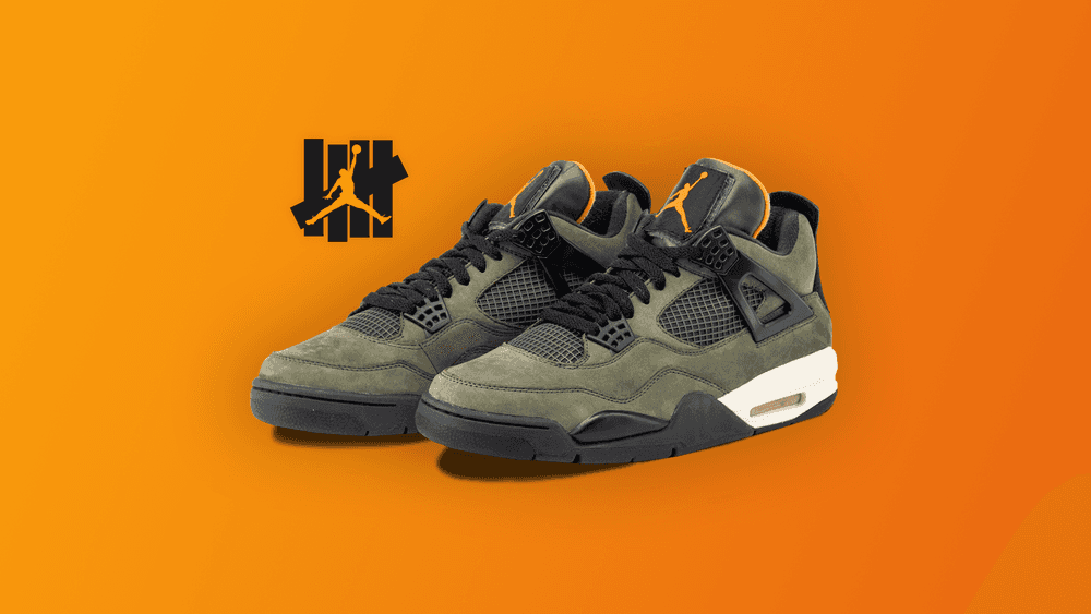 UNDEFEATED x Air Jordan 4 Olive Black