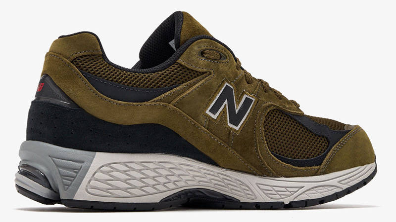 New Balance 2002R Olive Black Back