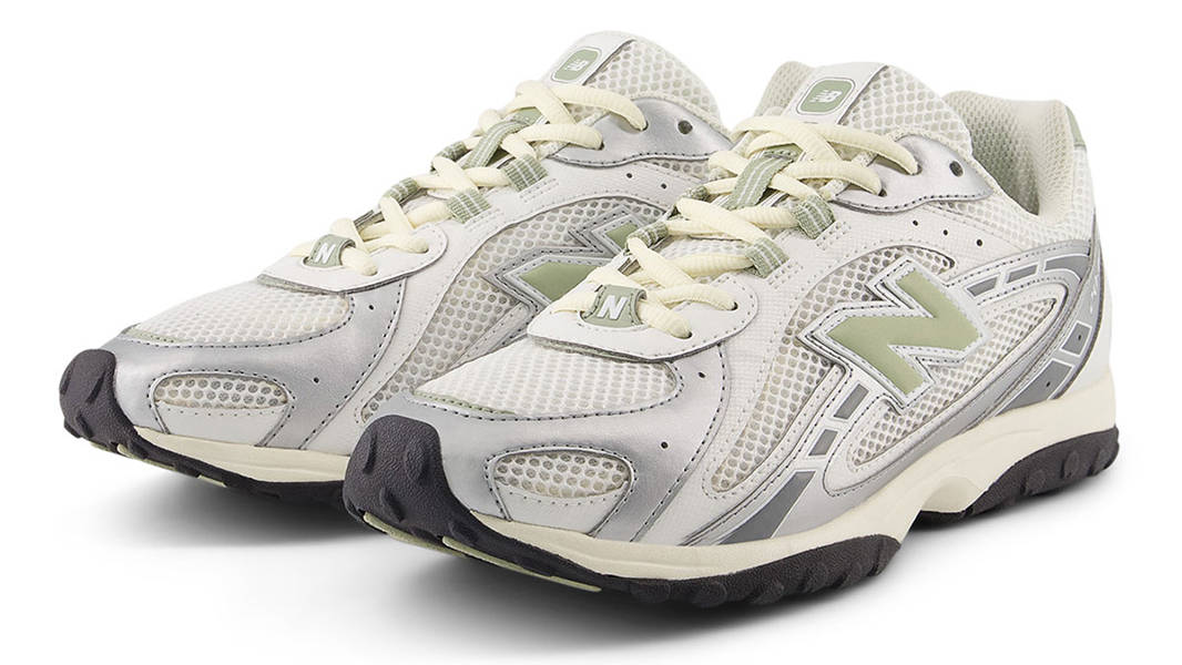 New Balance 204L Silver Metallic Green U204LSWB Side