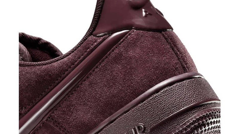 Nike Air Force 1 Burgundy Crush HV4406-600 heel