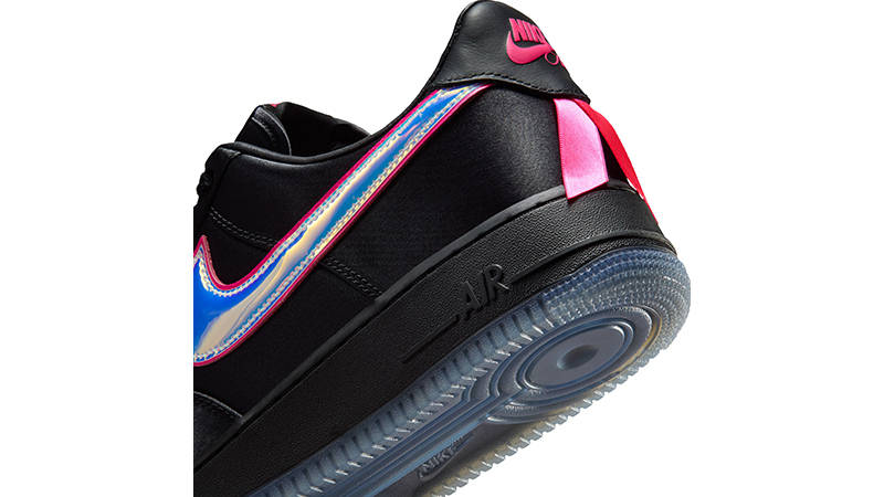 Nike Air Force 1 Low Breast Cancer Awareness Black heel