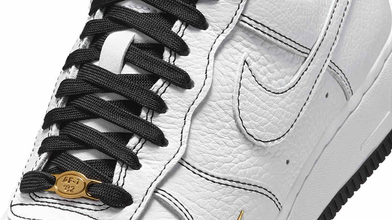Nike Air Force 1 Low Mini Jewel White Metallic Gold IB6543-101 Detail