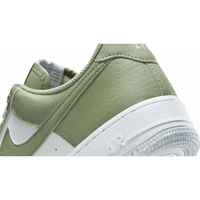 Nike Air Force 1 Low Next Nature Oil Green Closeup
