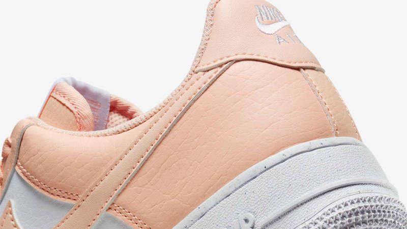 Nike Air Force 1 Low Next Nature Washed Coral Closeup