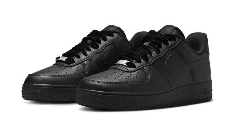 Nike Air Force 1 Low Ribbon Laces Triple Black HV4403-001 front