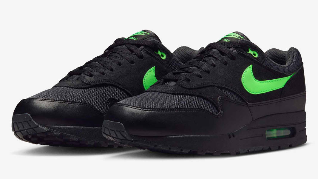Nike Air Max 1 Black Green Strike Front