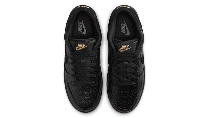 Nike Dunk Low Black Croc Skin HV4388-001 middle