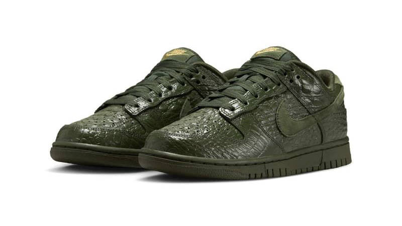 Nike Dunk Low Crocodile Green HV4388-300 front