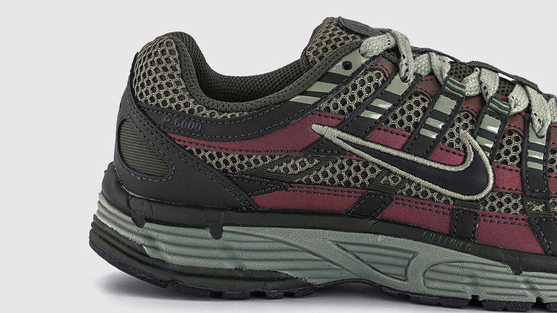 Nike P-6000 SE Sequoia Black Cargo Khaki Closeup