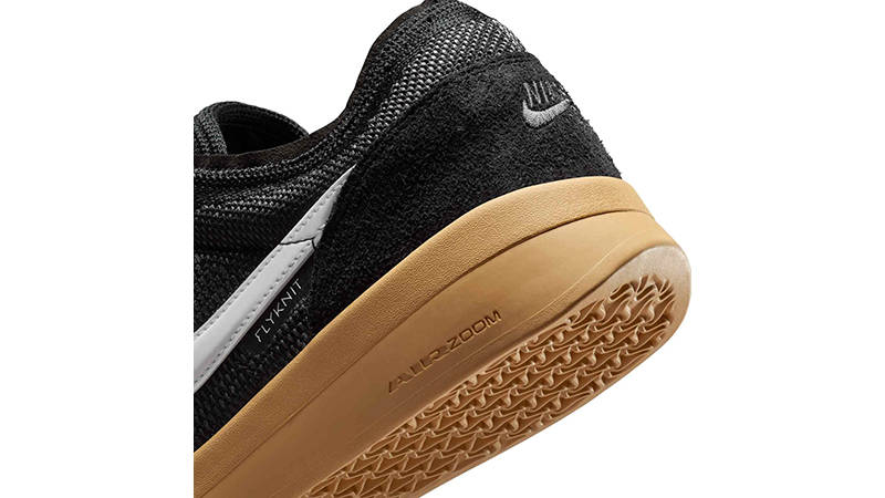 Nike SB PS8 Black Gum Yellow FV8493-005 heel