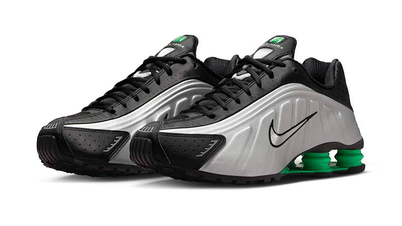 Nike Shox R4 Black Green HQ1988-006 front