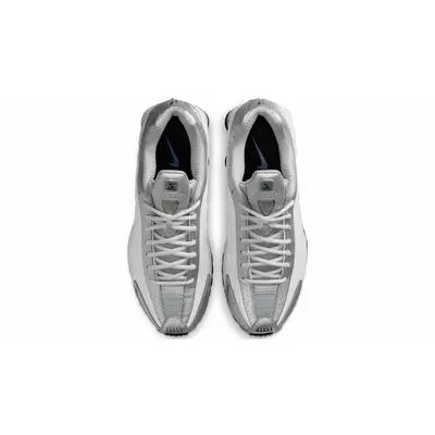 Nike Shox R4 Metallic Silver Deep Royal Blue Middle