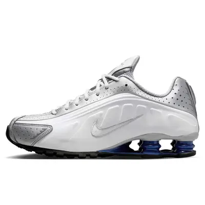 Nike Shox R4 Metallic Silver Deep Royal Blue