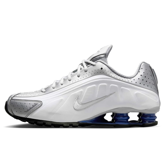 Nike Shox R4 Metallic Silver Deep Royal Blue