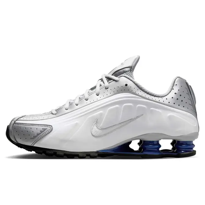 Nike Shox R4 Metallic Silver Deep Royal Blue