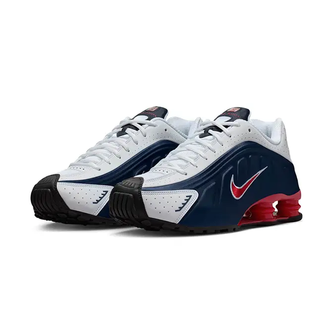 Nike Shox R4 Midnight Navy Red HQ1988-400 front