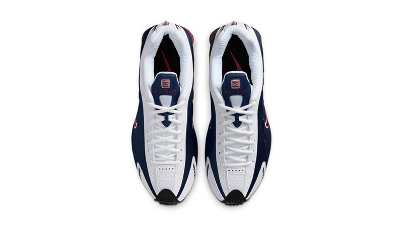 Nike Shox R4 Midnight Navy Red HQ1988-400 middle