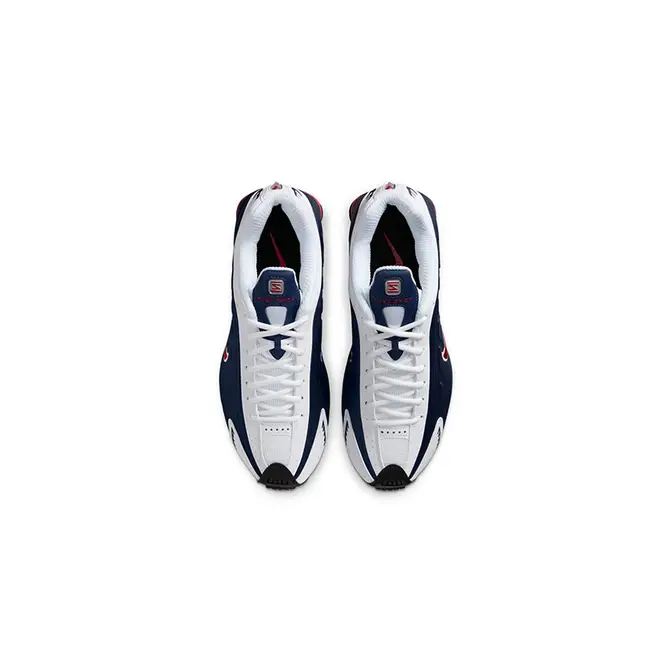 Nike Shox R4 Midnight Navy Red HQ1988-400 middle